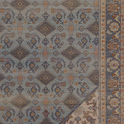 Tapis bleu et ivoire Maril Wesley