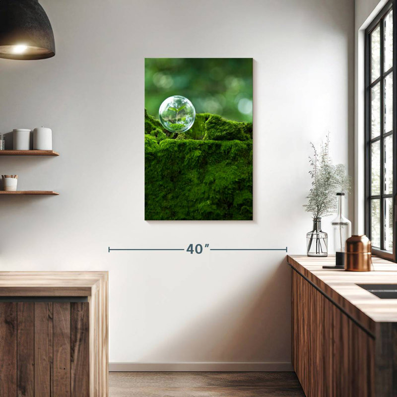 Bubble Encased Plant, 36" H x 24" W