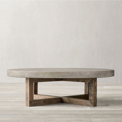 American retro style round coffee table