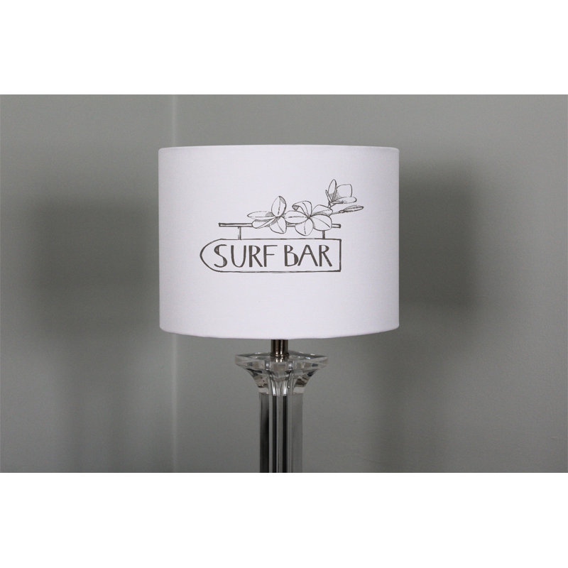 Cotton Drum Lamp Shade ( Uno ), 22cm H x 25cm W x 25cm D