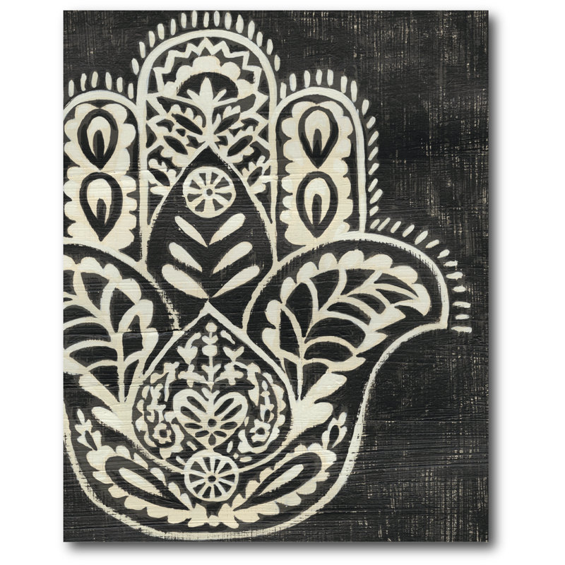 « night hamsa i », reproduction d’impression sur toile tendue, H 20 po x l 16 po x 1,5 po