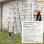16 - Step Aluminum Folding Extension Ladder