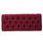 Chic Red Fabric With Diamond Stitching And Stylish Half-Circle Legs Stunning Modern Design Classic Button Tufting