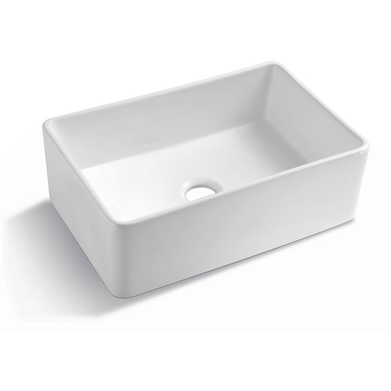 30 X 20 Inch Ceramic Farmhouse Apron-Front Kitchen Sink Single Bowl
