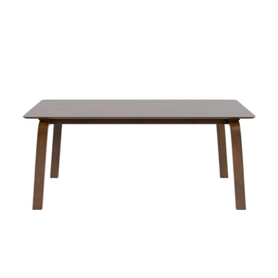 Rectangular Wooden Mid-Century Modern Dining Table In Walnut