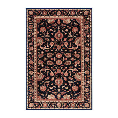 Machine Washable Persian Purple Area Rug
