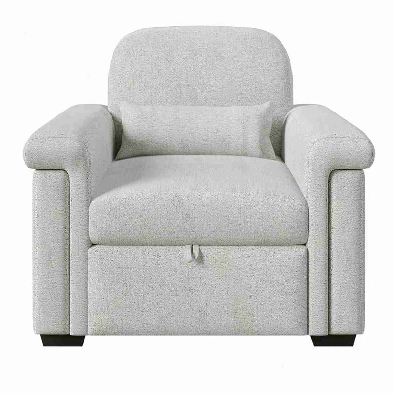 Canapé-lit convertible 3 en 1, Polyester beige