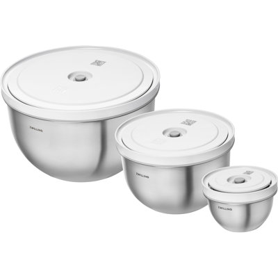 Ensemble de 3 cuves à vide en acier inoxydable ZWILLING Fresh & Save BOWLS