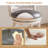 Cairra Swivel Upholstered Faux Leather Counter Stool with Solid Wood Frame