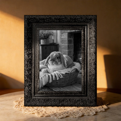 Cadre photo noir 1PC pour photos et décoration de salon 5 po x 7 po