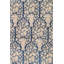 Tapis unique bleu / brun 14 pi 1 po x 22 pi 2 po Agra