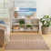 Riebe Rectangle Geometric Machine Woven Polypropylene/Polyester Indoor/Outdoor Area Rug in Jute