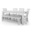 Atze - Ensemble de 2 chaises d'appoint - Finition blanche vieillie