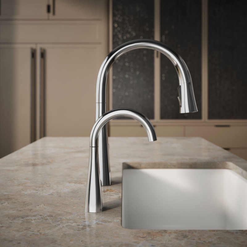 Graze Beverage Faucet, Polished Chrome