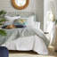 Waves Pillow White Cotton and Linen-698524134