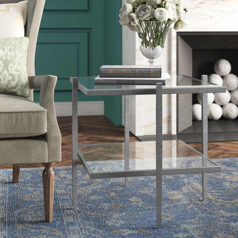 Laforge End Table, Antique Gold