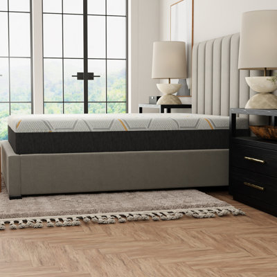 Matelas en mousse viscoélastique 12 "avec gel de cuivre - Base de grille d'air très grande tête pour plus de flexibilité et neutralisant les odeurs.
