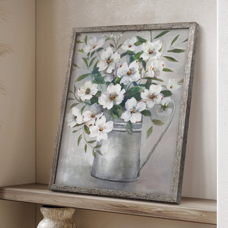 Cadeaux du printemps II, reproduction encadrée - bois massif 48323, H 11 po x l 9 po