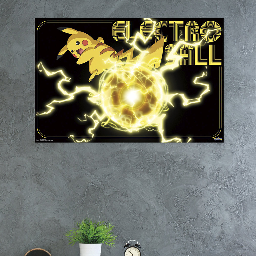 Pokémon - Pikachu, Eevee, And Its Evolutions Wall Poster, 22.375