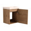 Meuble-lavabo mural 18 po avec lavabo en céramique et porte d'armoire à fermeture en douceur, pour petite salle de bain-111123830