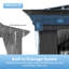 Pavillon de jardin double galvanisé-121688709