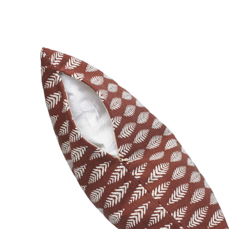 Coussin décoratif, Brun, H 22 po x l 22 po x P 4 po