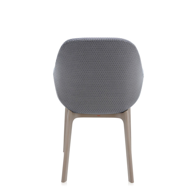 Clap Upholstered Arm Chair, Black, Graphite