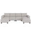 Canapé modulaire contemporain en forme de U, parfait pour le confort et la polyvalence de tout salon.-851441451
