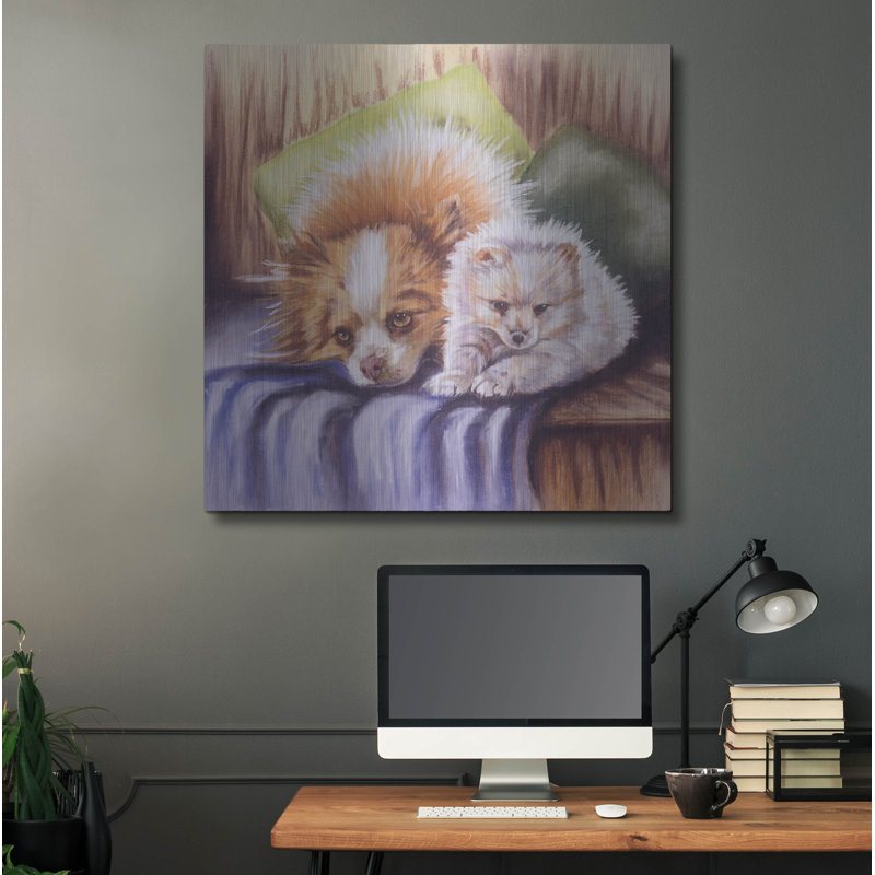 «I Need Sleep» par Barbara Keith sur métal, H 36 po x l 36 po