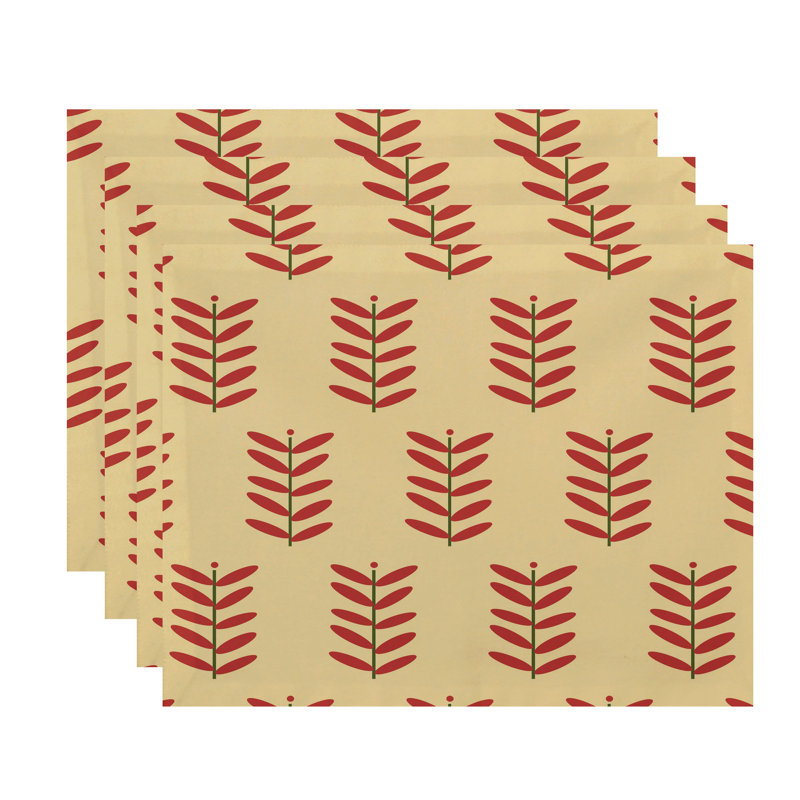 Arnaud 4 Piece Placemat Set, Yellow
