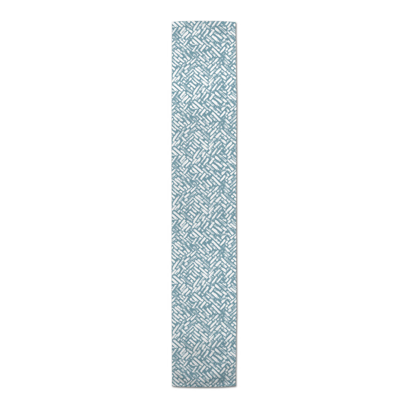 Chemin de table Cordairo, 72 po x 16 po, Bleu