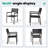 12 - Person 118.1'' W x 40.6'' D Aluminum Outdoor Patio Dining Set with Stackable Chairs-76407696