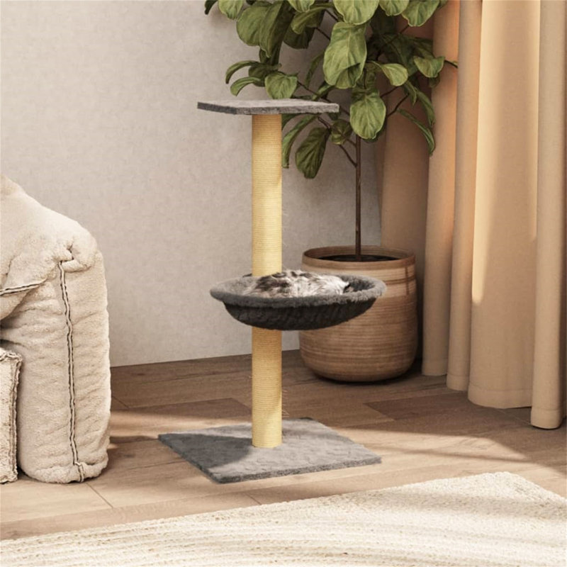 Dominquez 74cm H Cat Tree, Light Grey
