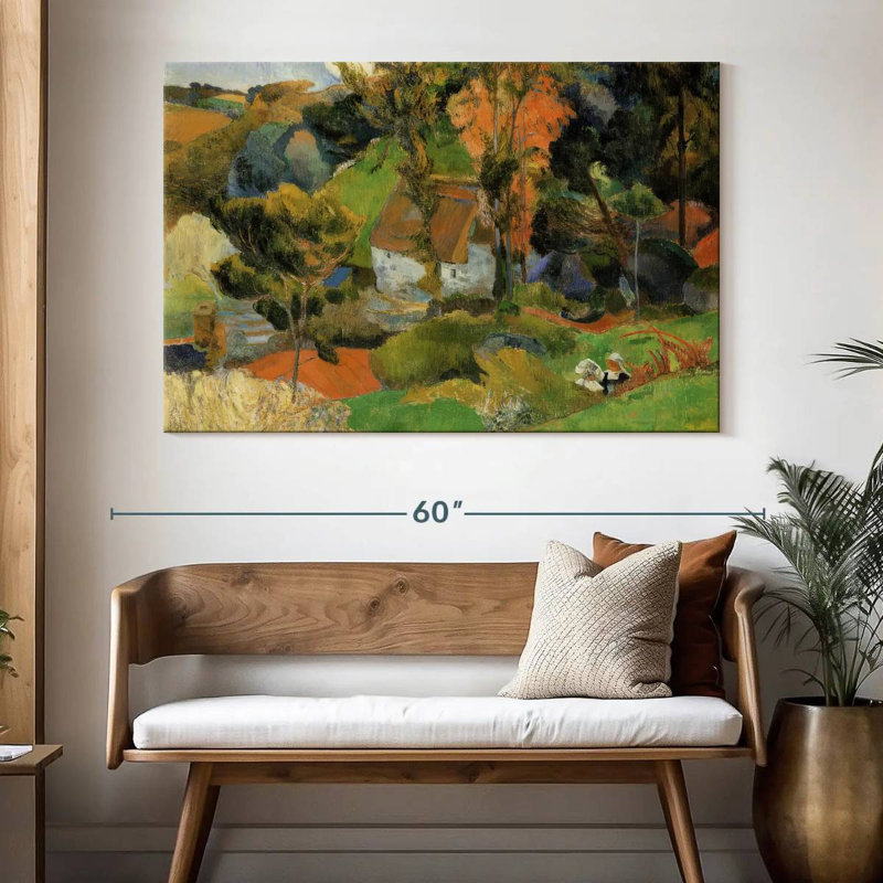 Paysage d'Alvord à Pont-Aven, H 34 po x l 51 po