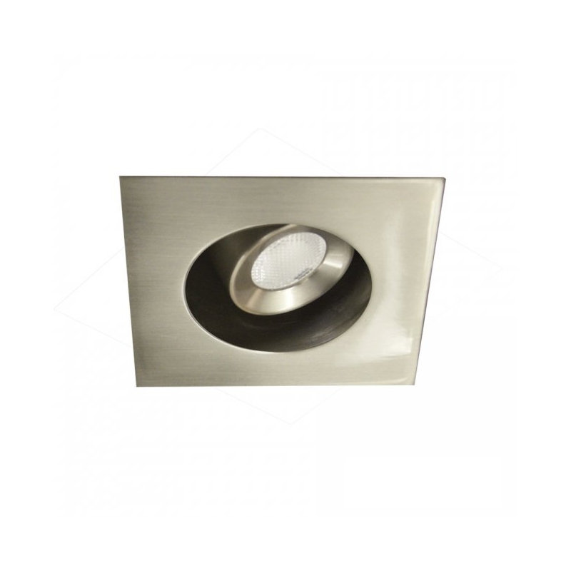 Ensemble d’éclairage encastré LEDme®, Nickel brossé, Blanc froid
