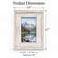 Cadre photo rustique en bois de 17,5 cm (6,9 po), convient aux photos de 10 x 15 cm (4 x 6 po), à accrocher au mur ou à poser sur une table - Paquet de 2-1935021226