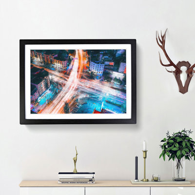 Urban City Lights - Picture Frame Graphic Art Print