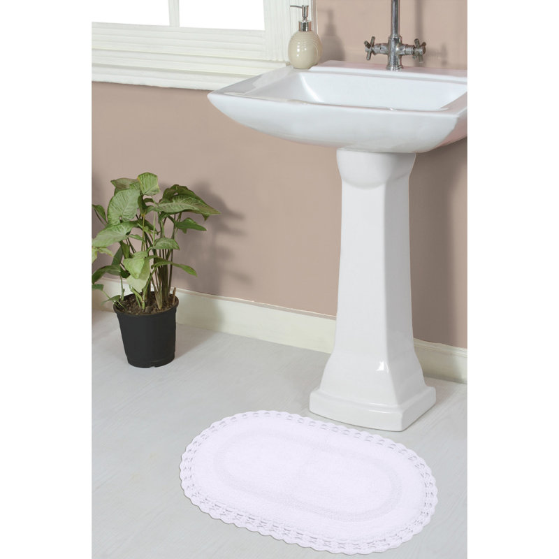 Tapis de bain doux, Blanc, l 17 po x L 24 po