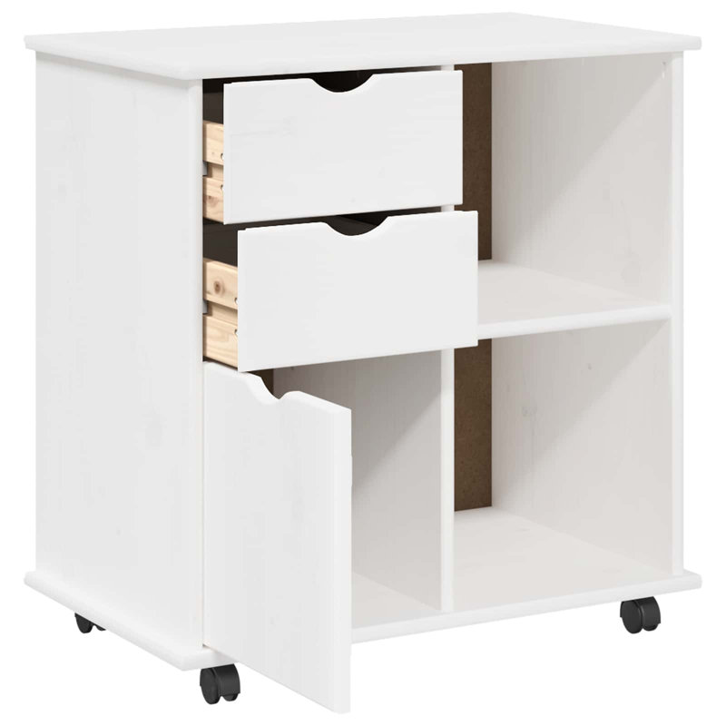 Solid Wood Standard Accent Cabinet, White