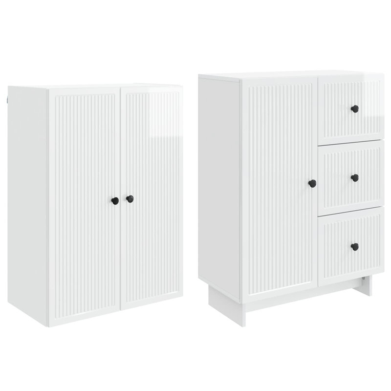 Storage Cabinet, High Gloss White