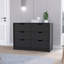 Dresser Curio, Four Drawers, Black Wengue Finish-714506374