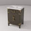24 po X P 18 po D Meuble-lavabo simple avec plateau en acrylique-451380798