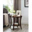 Ensemble de 3 tables basses ovales avec tables de bout espresso 3 pièces
