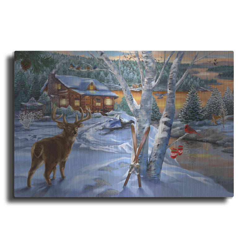 " Buck River " by Bigelow Illustrations, 12" H x 16" W x 0.13" D