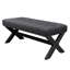 Banc rembourré en lin 45 po Lovell-833021270
