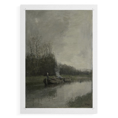 Paysage rétro Cxxxix - impression sur toile seulement - non encadrée