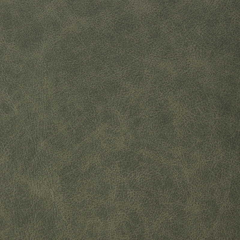 Delana Top Grain Leather Swivel Lounge Chair, Zurich Olive Gray