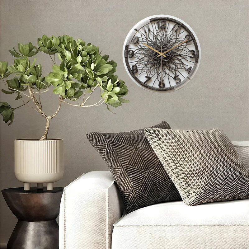 Horloge murale moderne 12 po
