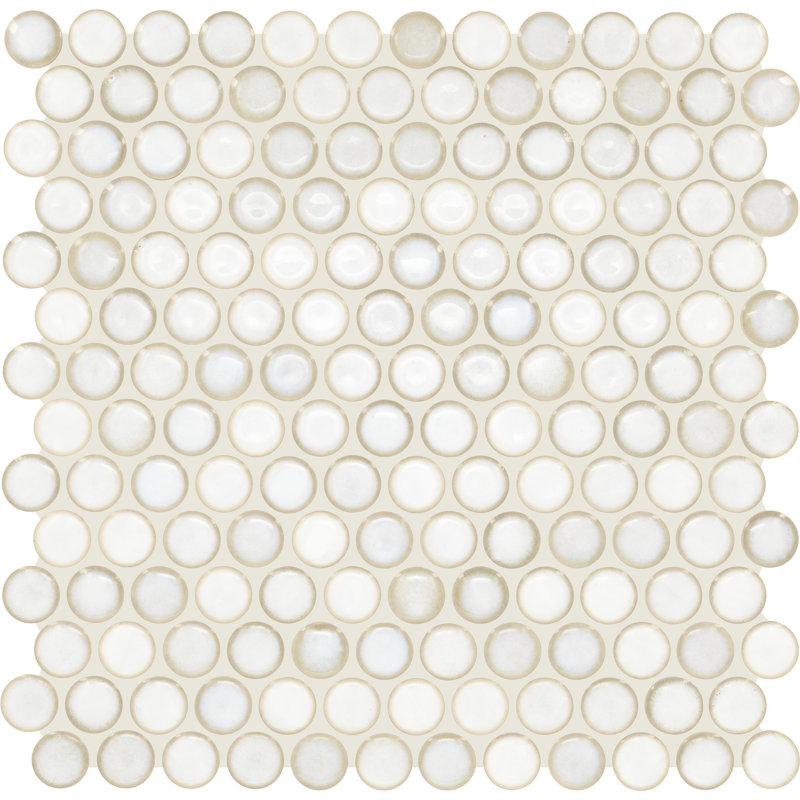Carrelage mural mosaïque en verre brillant à motif Itona Tile (ensemble de 15) (13,35 pieds carrés par carton)