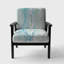 Frohlinde - Aquarelle élément géométrique Swatch Element IV - Fauteuil d'appoint rembourré en velours Mid-Century
